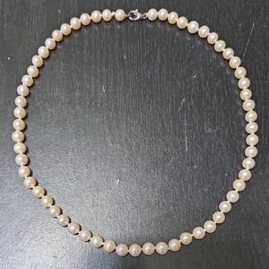 Akoya vintage pearls 6,8mm,silver 925°.
